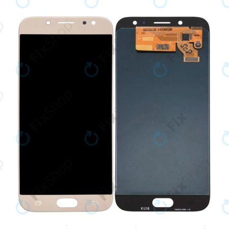 Samsung Galaxy J7 J730F (2017) - LCD Kijelző + Érintőüveg (Pink) OLED