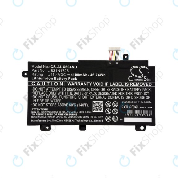 Akkumulátor Asus TUF 504, 505, 554, 656, FX504, Tuf Gaming A15, 4100mAh, Li-Ion, 11.4V, B31N1726, HQ