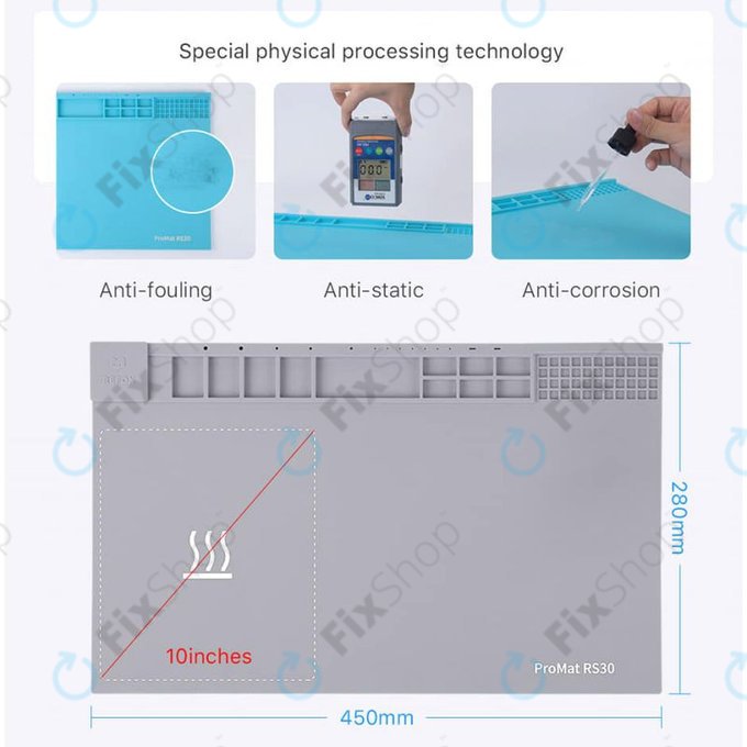 Refox ProMat RS30 - Hőpad LCD-kijelzők Szétszereléséhez - 45 x 28cm