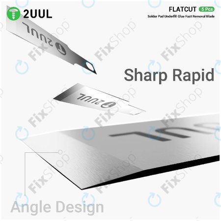 Underfill ragasztó eltávolító penge, lapos vágású, 2UUL DA28, 5db/csomag