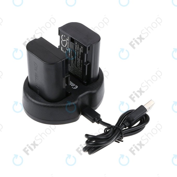 2 db Akkumulátor töltővelCanon EOS 5D Mark II, EOS 7D, 2000mAh, Li-Ion, 7.4V, LP-E6, HQ