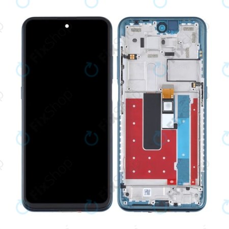 Nokia X20 TA-1341 TA-1344 - LCD Kijelző + Érintőüveg + Keret (Nordic Blue) TFT