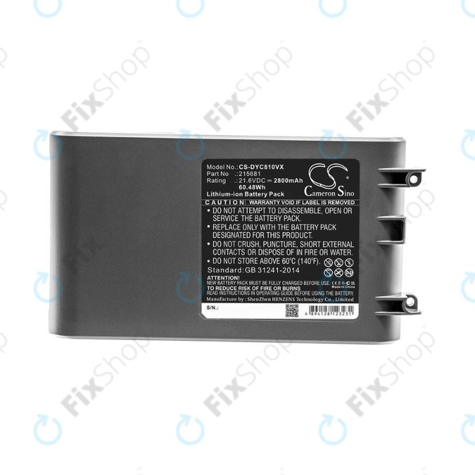 Dyson V8 - Akkumulátor 215681, PM8-US-HFB1497A Li-Ion 21.6V 2800mAh HQ