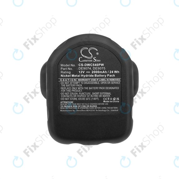 DeWalt DC, DW, 2000-series - Akkumulátor DE9074, DE9075, 152250-27, 397745-01 2000mAh HQ