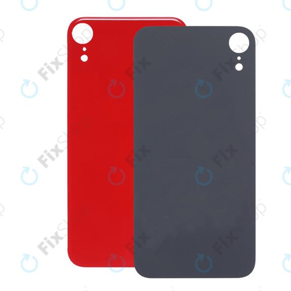 Apple iPhone XR - Hátsó Ház Üveg Nagyobb Kamera Nyílással (Red)
