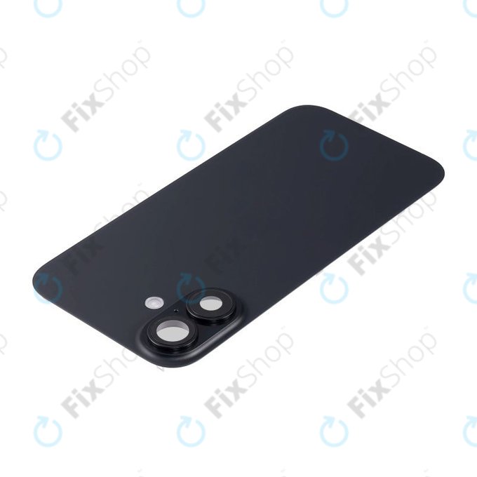 Apple iPhone 16 Plus - Hátsó üveg + Kamera lencse + Fémlemez + Magsafe mágnes (Black)