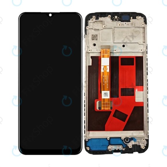 Oppo A38 CPH2579 - LCD Kijelző + Érintőüveg + Keret (Glowing Black) TFT