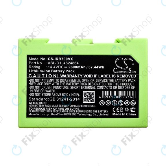 iRobot Roomba e-series, i-series - Akkumulátor ABL-D1, 4624864, ABL-D2 Li-Ion 14.4V 2600mAh HQ