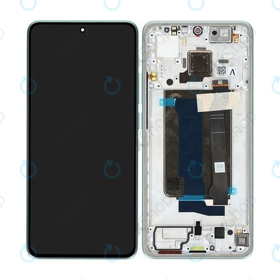 Xiaomi Poco X7 Pro 2412DPC0AG - LCD Kijelző + Érintőüveg + Keret (Green) - 56000200O1000 Genuine Service Pack