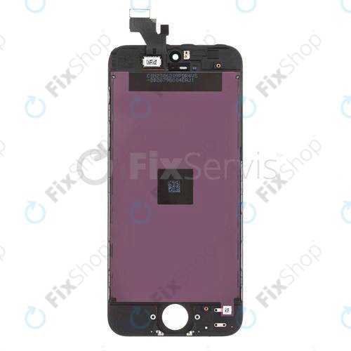 Kijelző iPhone 5, Black, Érintőüveg kerettel