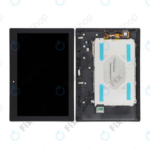 Lenovo TAB 2 A10-70 - LCD Kijelző + Érintőüveg + Keret (Black) TFT