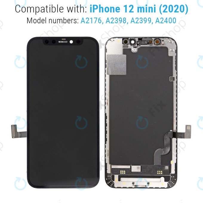 Apple iPhone 12 Mini - LCD Kijelző + Érintőüveg + Keret Refurbished PRO