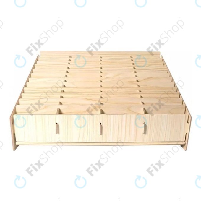 Univerzális fa állvány / szervező telefonokhoz 48 rekesszel