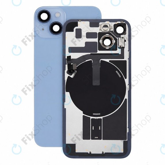 Hátsó ház üveg iPhone 14 készülékhez, Blue, Pulled A