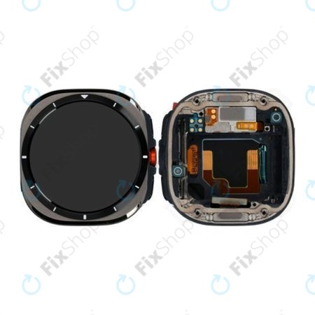 Samsung Galaxy Watch Ultra (LTE) SM-L705U - LCD Kijelző + Érintőüveg + Keret (Titanium) - GH82-35194B Genuine Service Pack