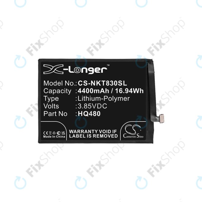 Akkumulátor Nokia 8.3 2020 5G, 4400mAh, Li-Pol, 3.85V, HQ480, HQ