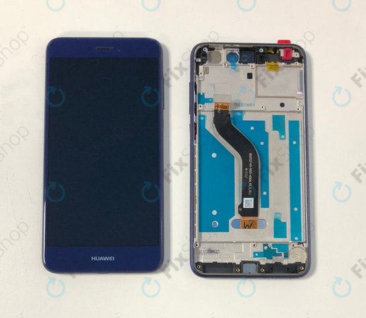Huawei P9 lite (2017), Honor 8 Lite - LCD Kijelző + Érintőüveg + Keret (Blue) TFT