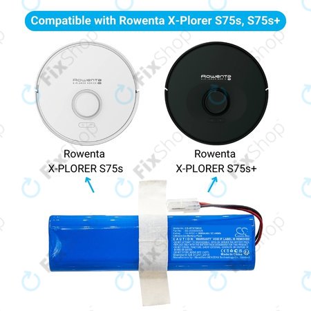 Rowenta X-PLORER S75s, S75s+ - Akkumulátor SS-2230002528 Li-Ion 14.4V 2600mAh HQ