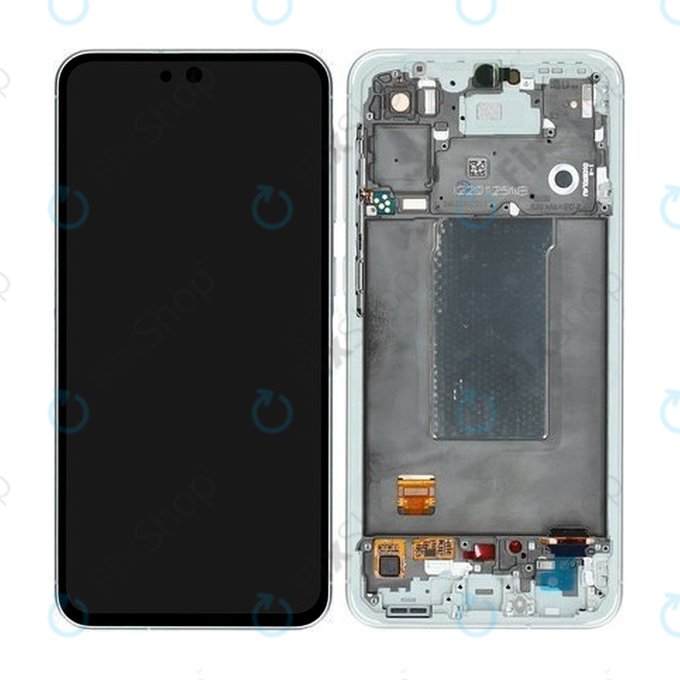 Samsung Galaxy A56 A566E - LCD Kijelző + Érintőüveg + Keret (Awesome Lightgray) - GH82-36829B Genuine Service Pack