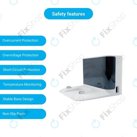 Xiaomi Roborock S5, S5 Max, S6 Pure, S6 MaxV, S7, S7 MaxV, S8, Q7, Q7 Max - Töltő Dokkoló (Fehér)