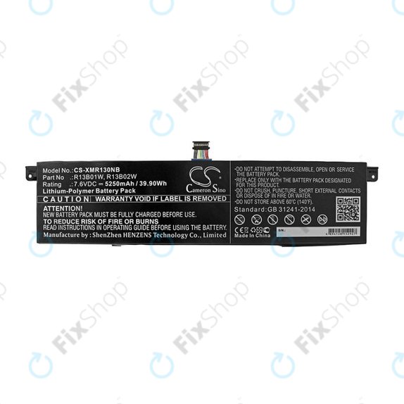 Akkumulátor Xiaomi Inchmi Aair 13.3, Xiaomi Mi Notebook Air 13.3 2018, 5250mAh, Li-Pol, 7.6V, R13B01W, HQ