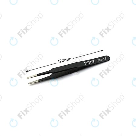 Vetus ESD-13 - Fém Csipesz (Antisztatikus) - Egyenes Hegyű (115mm)