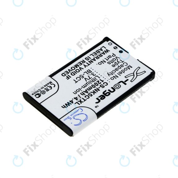 Akkumulátor Nokia 5220, 5630, 6303, 6700, C5, 1200mAh, Li-Ion, 3.7V, BL-5CT, HQ
