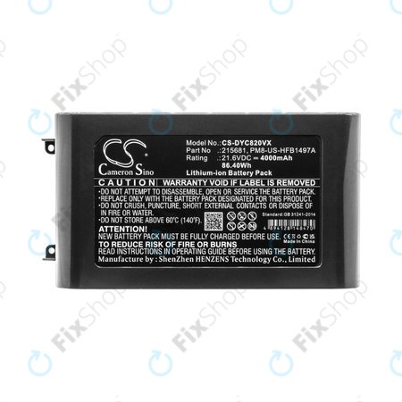 Dyson V8 - Akkumulátor 215681, PM8-US-HFB1497A Li-Ion 21.6V 4000mAh HQ