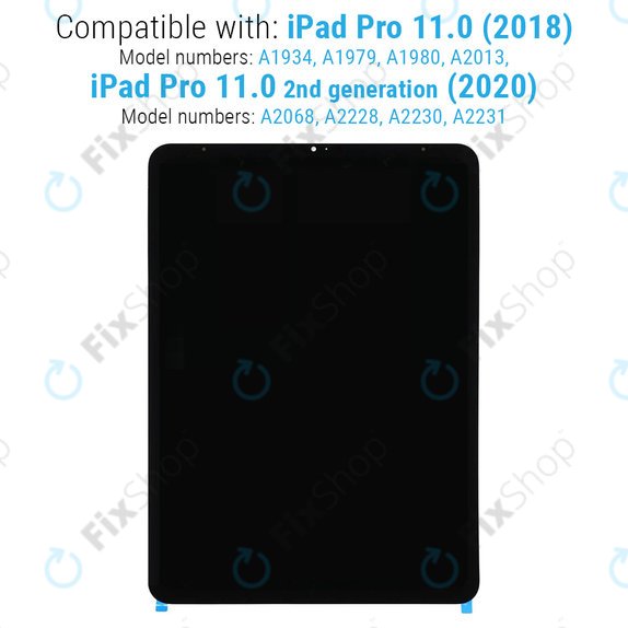 LCD Kijelző iPad Pro 11.0" (1st Gen 2018, 2nd Gen 2020), Érintőüveg keret nélkül, Refurbished