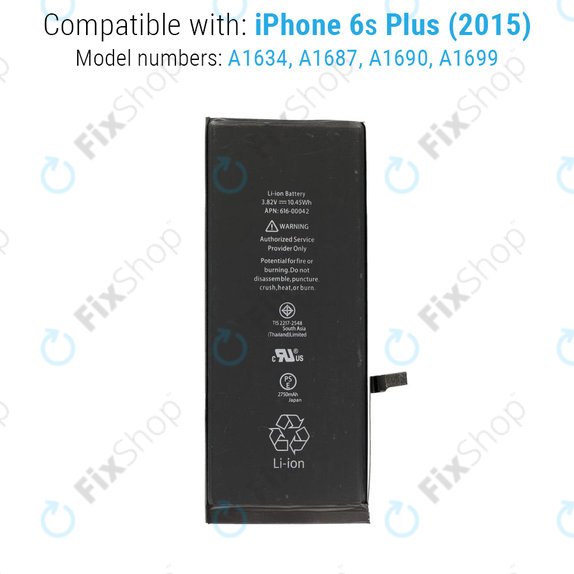 Akkumulátor iPhone 6S Plus, 2750mAh