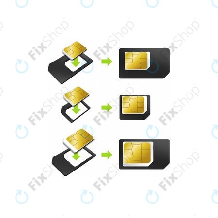 SIM Adapter 3in1 (NanoSIM, MicroSIM, MiniSIM) + SIM Nyitó Szerszám