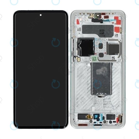 Xiaomi 15 Ultra 5G - LCD Kijelző + Érintőüveg + Keret (Silver White) - 560005000O100 Genuine Service Pack