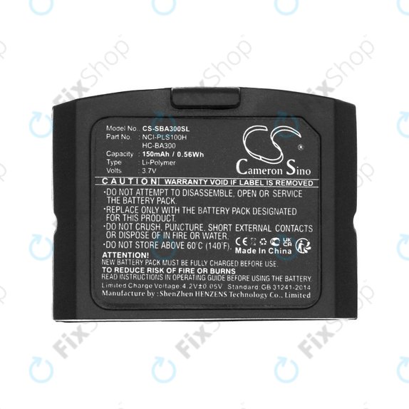 Akkumulátor Sennheiser IS 410, IS 4200, RR 4200, SET 830, SET 840, 150mAh, Li-Pol, 3.7V, HC-BA300, HQ