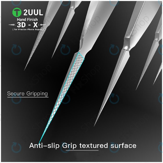 Precíziós csipesz, 3D-X kézi megmunkálású, 2UUL TW02