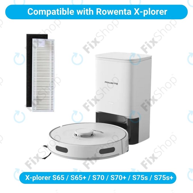 HEPA-szűrő, 2 db Rowenta X-plorer S65, S65+, S70, S70+, S75s, S75s+