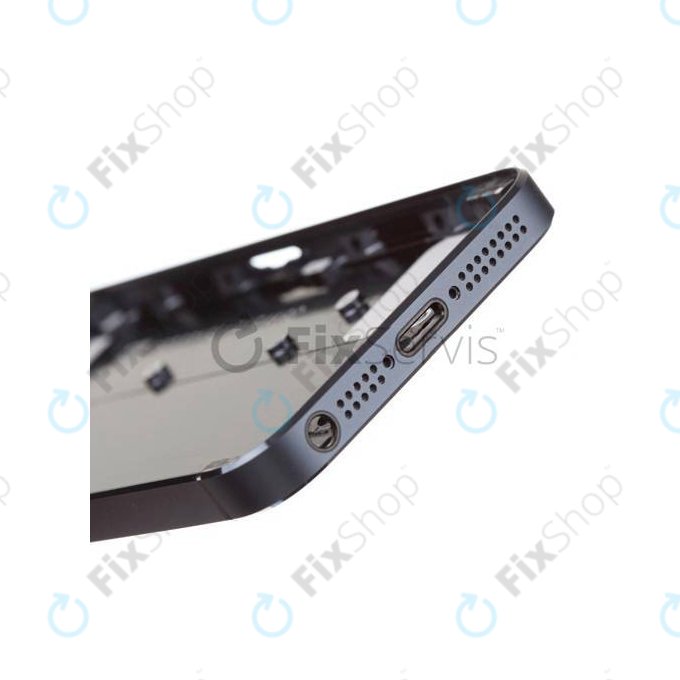 Apple iPhone 5 - Hátsó Ház (Black)