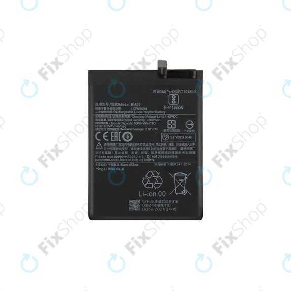 Xiaomi Mi 10T 5G, Mi 10T Pro 5G - Akkumulátor BM53 5000mAh