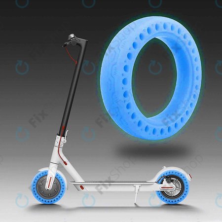 Xiaomi Mi Electric Scooter 1S, 2 M365, Essential, Pro, Pro 2 - Tartós, Teljes Tubeless Gumiabroncs (Blue Fluorescent)