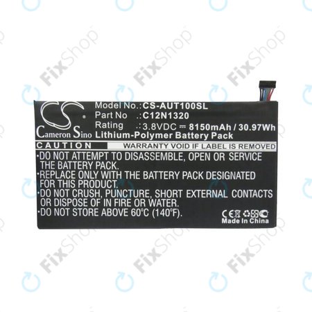 Akkumulátor Asus Transformer Book T100, 8150mAh, Li-Pol, 3.8V, C12N1320, HQ