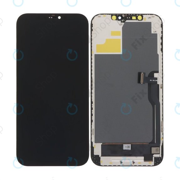 Kijelző Soft OLED iPhone 12 Pro Max, Érintőüveg kerettel, DIAGNOSTIC