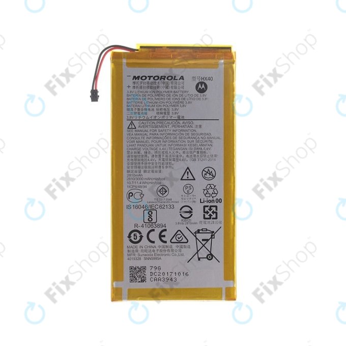 Motorola Moto X4 XT1900 - Akkumulátor HX40 3000mAh - SNN5995A Genuine Service Pack