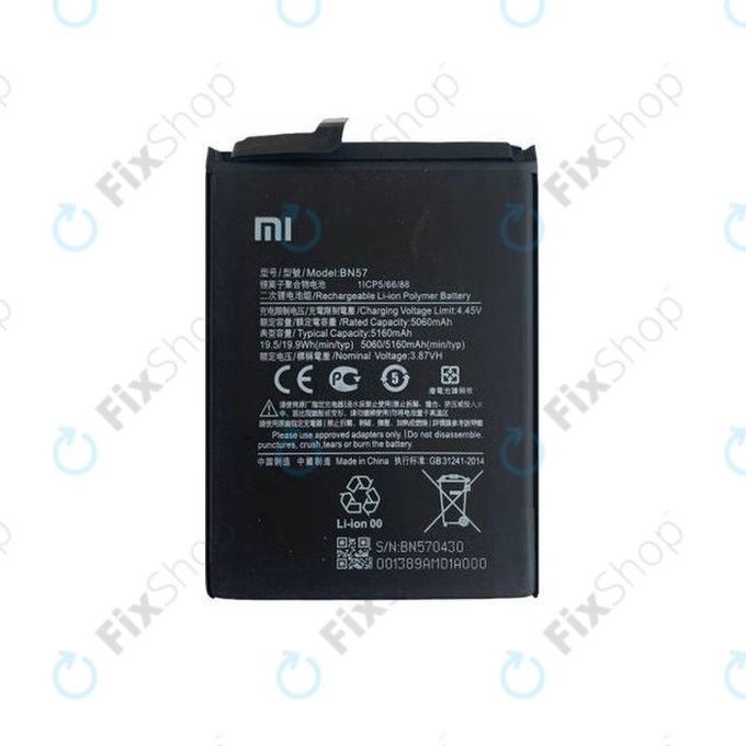 Xiaomi Poco X3 NFC, X3 Pro - Akkumulátor BN57 5160mAh - 460200003J1G Genuine Service Pack