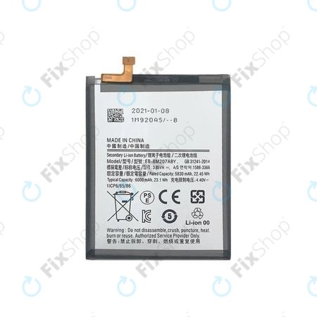 Samsung Galaxy M21 M215F, M30s M307F - Akkumulátor EB-BM207ABY 6000mAh