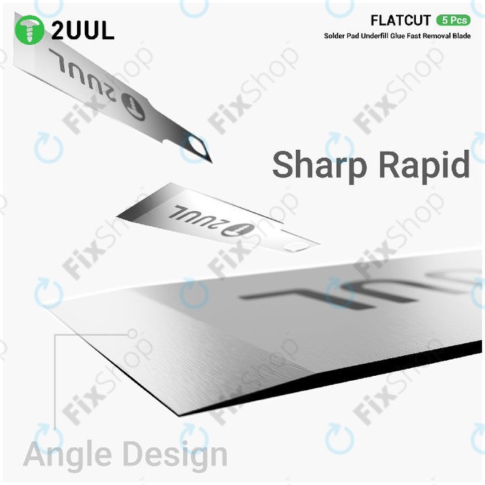 Underfill ragasztó eltávolító penge, lapos vágású, 2UUL DA28, 5db/csomag