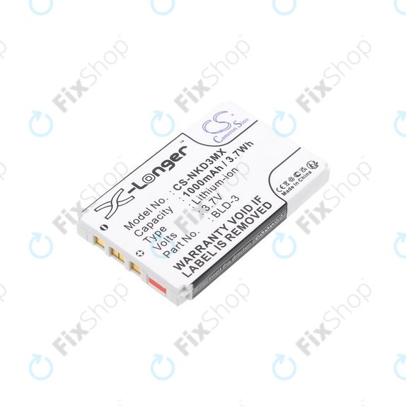 Akkumulátor Nokia 7250i, 6610, 6585, 6560, 6200, 6220, 1000mAh, Li-Ion, 3.7V, BLD-3, HQ