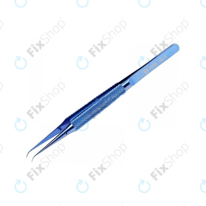 2UUL BlueT Curved Head - Titán Csipesz - Hajlított Hegyű (0.1mm)