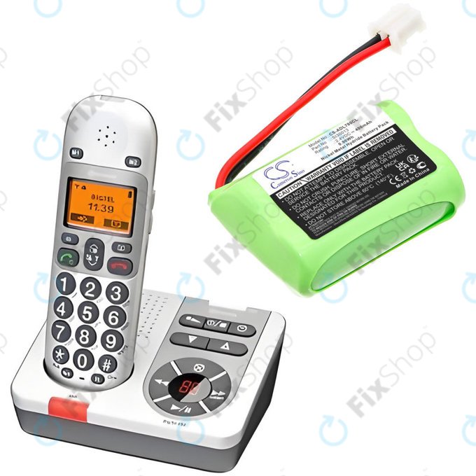 Akkumulátor SWITEL MD9300, 9500, AUDIOLINE Dect 7500, 7501, 400mAh, Ni-MH, 2.4V, SL30013, HQ