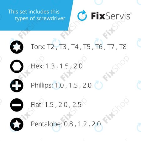Jakemy JM-8168 - Szerviz Szerszám Készlet 24in1