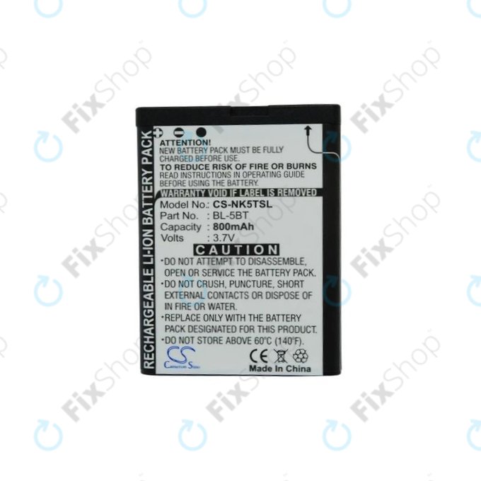 Nokia 2600 Classic - Akkumulátor BL-5BT 800mAh HQ