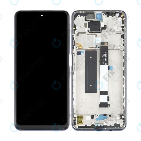 Xiaomi Mi 10T Lite 5G - LCD Kijelző + Érintőüveg + Keret (Pearl Gray) TFT